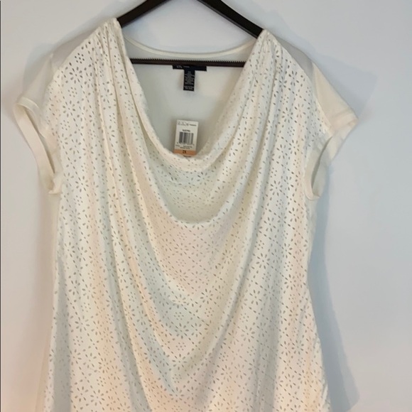 International Concepts Women’s Wash White Top Size 2X - Picture 2 of 9